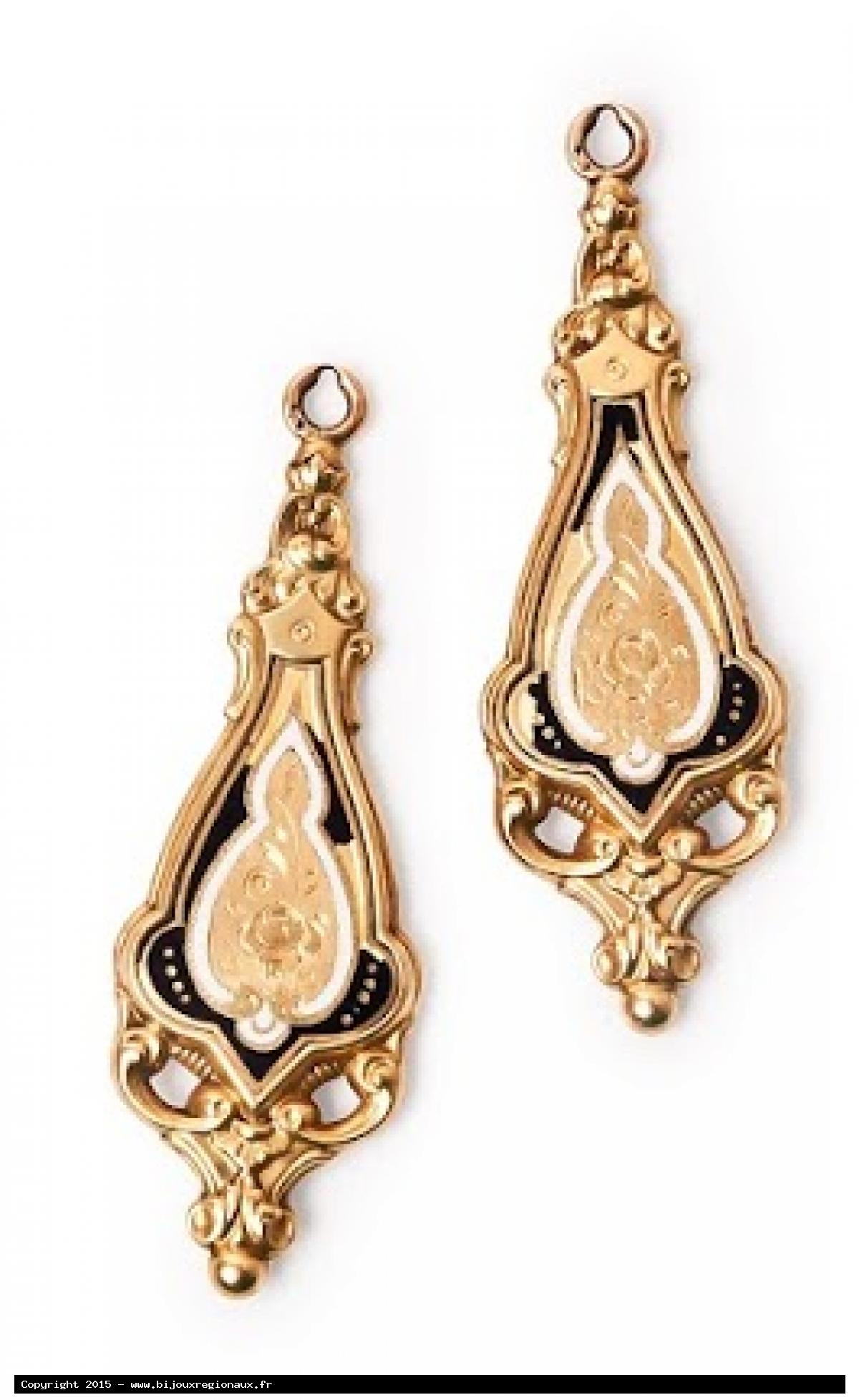 Boucles D'oreilles Anciennes Années 80 Plaqué Or - Vintage, Très Bon état